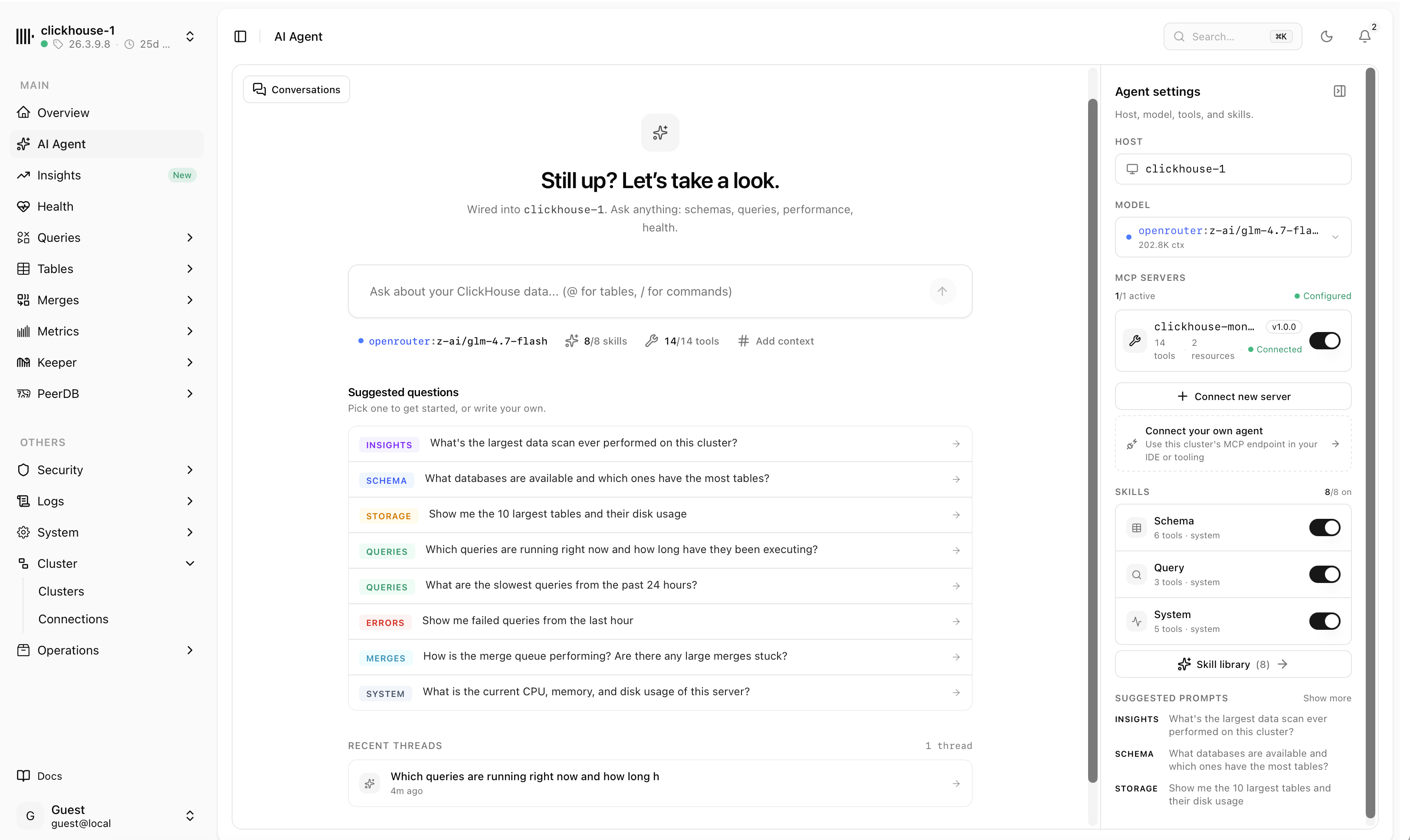 chmonitor AI agent chat